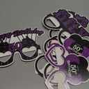 9Pcs Purple 80th Birthday Decorations Purple Black Silver 80th Birthday Honeycomb Centerpieces for Tables Decorations Vintage 1945 Centerpieces Cheers to 80 Years Decor for Women Men Birthday Party