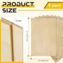 Juexica 6 Pcs 24" X 36" X 1/8" Basswood Sheets 3mm Plywood Board Craft Wood Thin Sheets for Arts Crafts Woodworking Scroll Sawing Projects Painting Drawing Laser Cutting Projects