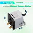 OEM W10563095 Dryer Push-to-Start Switch Compatible with Whirlpool Kenmore Maytag .Replaces WPW10563095 3022058 AP6023004 PS11756343