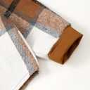 Toddler Baby Boy Clothes Long Sleeve Hoodie Plaid Flannel Shirt and Pants Set Fall Winter Outfits (Brown)