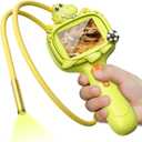Dinosaur Borescope Snake Camera Toy: Kids Outdoor Toy Kits, Camping Exploration Portable Toy with Lights & 2.4" Screen, Educational STEM Birthday Gift for Boys & Girls 4 5 6 7 8 9 10-Year-Old (Green)