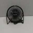 BEESTAR 4 Inch Mini Fan with Metal Construction,Powerful USB Powered,360 Rotation desk Personal Cooling Usb fans small quiet for Home Office Bedroom (Black)