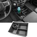 Center Console Floor Organizer for 2013-2025 Ram 1500-5500 Classic | Not 2019-2026 New Body, Beach Seat Front Under Seat Storage Box Inserts Tray, Ram 1500 2500 3500 4500 5500 Accessories