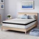 Avenco Twin Mattress, 10 Inch Twin Size Hybrid Mattress in a Box, Medium Firm Bed with Pocket Springs for Motion Isolation, Strong Edge Support, Breathable Comfort, CertiPUR-US Certified