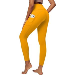IUGA High Waist Yoga Pants with Pockets, Leggings for Women Tummy Control, Workout Leggings for Women 4 Way Stretch, Medium Size