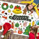 Merry Christmas Large Coloring Table Cloth for Kids Xmas Coloring Poster Christmas Pages Santa Snowman Claus Paper for Classroom Home School Party 71 * 23.6 in