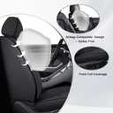 Fit for Toyota Tacoma Seat Covers 2001-2026,Premium Leather, 360 Full Protection, Thick Padding & Memory Foam, Waterproof & Stain-Resistant Car Seat Cover Full Set (5 Seat,Black)