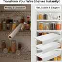 Wire Shelf Covers,26 x 16,Wire Rack Covers,Shelf Covers for Wire Shelving,Wire Shelf Covers for Pantry,5 Pack,Easy to Cut,for Kitchen,Laundry,Closet