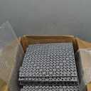 12 Pack 12" x 12" Interlocking Rubber Bathroom Flooring Tiles Non-Slip Splicing Waterproof Mat Modular Interlocking Cushion Mat for Drain, Deck, Pool, Patio, Balcony, Shower, Kitchen, Yard (Gray)