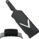 Mandoline Slicer for Kitchen, Multifunctional Handheld Potato Cucumber Slicer, Vegetable Mandoline Slicer with Hand Holder Cabbage Shredder Food Slicer for Potatoes, Onion(black)