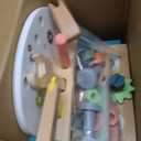 ROBUD Mini Wooden Play Tool Workbench Set for Kids Toddlers - Montessori Toys for 3 4 5 Years Old Boys Girls