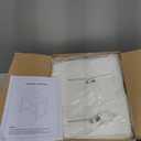 Vanity Stool, Vanity Chair Stools for Makeup Room, Faux Leather Small Makeup Bench, Modern Gold Metal Legs Ottoman Foot Rest for Bedroom Living Room, White & Gold