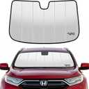 2017-2022 CR-V Windshield Sun Shade Compatible for 2017-2022 Honda CR-V Silver Reflective Foldable Front Sun Visor Sunshade Protector with Storage Bag Keep Interior Cool