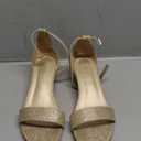 LAURMOSA Girls High Heels Sandal for Girls Open Toe Ankle Buckle Strap Dress Shoes for Little Big Kids in Wedding Party Block Chunky Pump Sandals Size 4