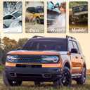 XUKEY 4PCS Mud Flaps Splash Guard for Ford Bronco Sport 2021 2022 2023 2024 2025 Mudguards Mudflaps Fender Tire Protector Rear Front Car Accessories Replacement(Sport Edition)