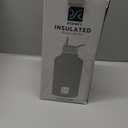 DYSANKY Insulated Water Bottle | Thickened Stainless Steel Vacuum Metal | Portable Sports Half Gallon Large Water Jug for Gym and Hiking with Straw, Carrier Bag, Handle Strap | BPA-Free 64 oz (Advanced Black)