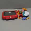 Play Kitchen Accessories Toy Set, Toddler Fryer Toy Kitchen, Camping Cooking Playset with Color Change Play Food, Kids Kitchen Playset with Sound & Light, Kids Toys for Ages 3-5 5-7 (Red)