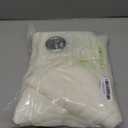 NICETOWN Patio Door Sheer Curtains 96 inch Length, Ring Top Voile Textured Airy Sheer Curtains and Drapes Elegant for Bedroom/Living Room Home Decor, Beige, 54 inch Wide, 2 Panels