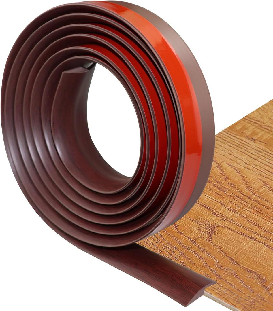 Floor Transition Strip Self Adhesive Carpet & Flooring Transitions Edging Trim Strip PVC Threshold Transitions Suitable for Threshold Height Less Than 5mm (10Ft, Wood Grain Coffee) Floor Transition Strip Self Adhesive Carpet & Flooring Transitions Edging Trim Strip PVC Threshold Transitions Suitable for Threshold Height Less Than 5mm (10Ft, Wood Grain Coffee)