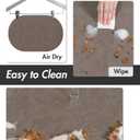Absorbent Dog Water Mat-Cat Mat for Food and Water Bowl, Quick Dry Pet Feeding Mat, No Stains Pet Food Mat, Pet Accessories Pet Supplies-Cat Bowl Mat for Messy Drinkers, 12"x19"