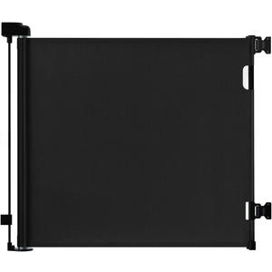 dearlomum Retractable Baby Gate,Mesh Baby Gate or Mesh Dog Gate,33" Tall,Extends up to 55" Wide,Child Safety Gate for Doorways, Stairs, Hallways, Indoor/OutdoorBlack,33"x55")