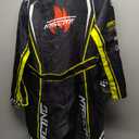 Race Car Driver Costume Boys Racer Jumpsuit With Car Cap Kids Dress Up for Halloween (XL(for height 57"-60"), Black)