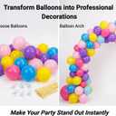 15 Pack Large Balloon Arch Clips,3.5 Inch Heavy Duty Clips 100pcs Clear 260 Long Balloons for Balloon Arch Kit Birthday Decoration Crafts Woodworking Photography Studios