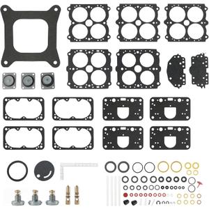 37-485 Carburetor Rebuild Kit Fit for Holley 4 Barrel Gasoline Double Pumper Carburetors (Models 4150, 600, 650, 700, 750, 800, 850 CFM)