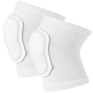 EupHHonycs 1 Pair Elbow Pads for Volleyball, Volleyball Elbow Pads Thick Sponge Support Breathable Compression Braces for Basketball Tennis Football Skating (White) 