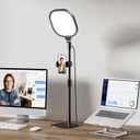 Video Conference Lighting for Zoom Meeting, Ring Light for Desk with Flexible Stand, 30 Light Modes Zoom Lighting for Computer, Desk Ring Light & Memory Function for Video Calls, Live Stream, Webcam (1Pack)