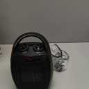 Garvee Portable Electric Space Heater - 1500W/750W Thermostat, 2-in-1 Fast Heating Ceramic Desk Heater & Fan, Safe Quiet <45 dB for Office, Room, Under Desk Use, Tip-Over Overheat Protection, Black