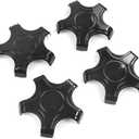 ATAIRSOFT 4PCS Aero Wheels Cap Kits Hubcaps Cover Wheel Center Cap Kits Compatible for Tesla Model 3 Original 18 inch Rims Accessories (Gloss Black with White T Logo)