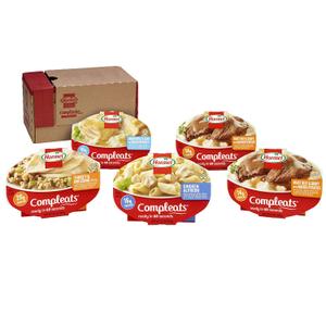 HORMEL COMPLEATS Protein Variety Pack (Pack of 5), 7.5 oz Microwave Tray– Microwave Meals, Prepared Foods (EXP 10/12/27)