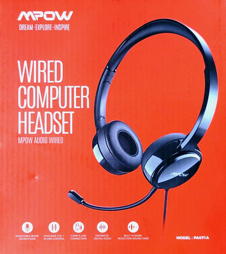Mpow 071 3.5mm& USB Headset with Microphone
