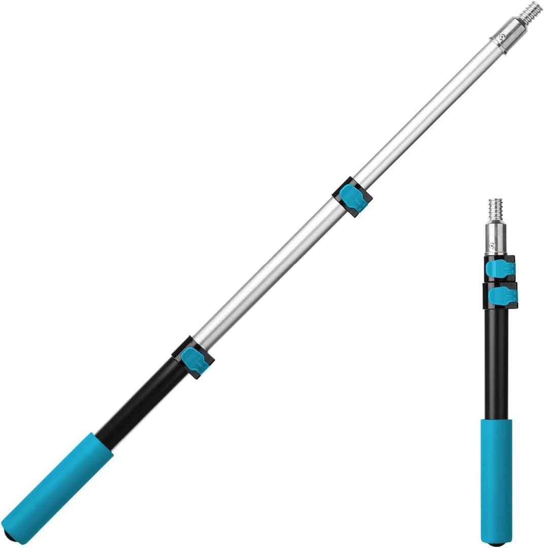 Bates- Telescopic Extension Pole, 3 Ft, Aluminum Alloy, Sturdy Multi-Purpose Extension Pole with Flip-Lock Design for Painting, Dusting and Cleaning
