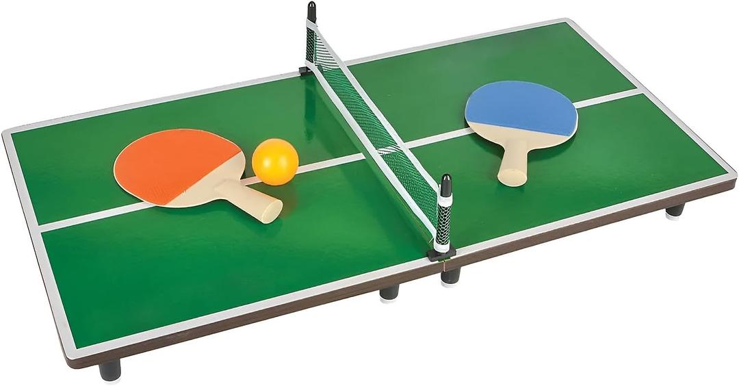 Rhode Island Novelty 24" X 12" Mini Ping Pong Game, One Set 