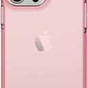 ArtsEvo Shockproof Clear Design for iPhone 13 Pro Case, Certified 6.6ft Drop Protection, Raised Edges Protect Camera and Screen, Pink
