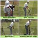 Golf Swing Trainer with Tripod & Phone Holder Golf Training Aid for Swing Speed, Alignment, Accuracy & Distance