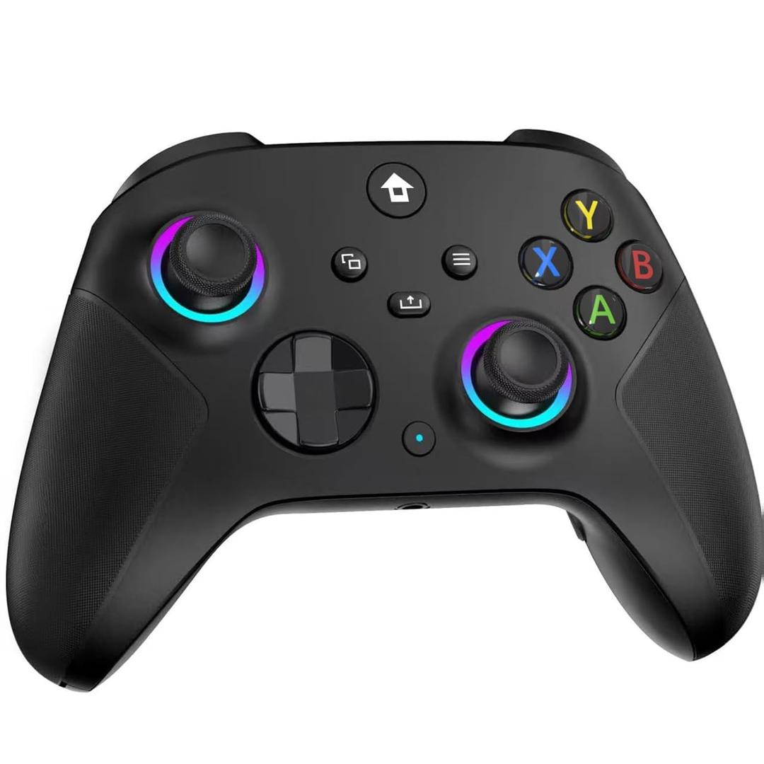 SZDILONG 2.4GHz Wireless Controller for Xbox Controller, Xbox One Series X|S Consoles, PC Windows, Steam, with 7 Colors RGB Light/1000mAh Battery/Programmable/Turbo, Dual Vibration/3.5mm Audio Jack