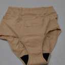 Womens Incontinence Underwear Washable, 2 oz Absorbency Leakproof Panties for Female Urinary Leakage 2 Pack (Beige, L)