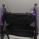 Vive Mobility Steel Rollator Walker with Seat - Foldable, Narrow, Rolling Senior Walker for Small Spaces - 4 Wheel Lightweight Adult Easy Drive with Underseat Storage, Adjustable Height (Purple)