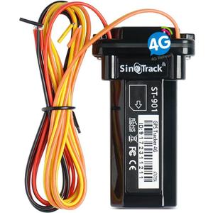 SinoTrack 4G GPS Tracker for Vehicles, ST-901L LTE Mini GPS Tracker Waterproof Locator Real-Time Location Device for Car Motorcycle Truck Taxi with No Monthly Fee Tracking System