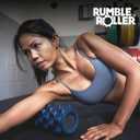 RumbleRoller Original Textured Foam Roller - Deep Tissue, Self Myofacial Release Massage Therapy Roller