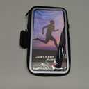 Running Phone Holder, Cell Phone Armband, Clear Crossbody Phone Pouch Purse with Adjustable Strap, Arm Bag with Carabiner, Fits iPhone 17/16/15/14 Pro Max & Galaxy S25 S24 S23[Up to 7.0 inch]