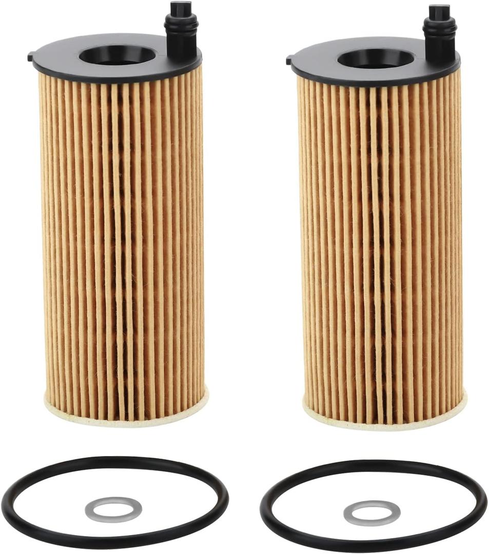 2 Pcs Oil Filter Compatible With 2016-2023 118i 230i 330i 430i 530i 740e X3 X4 Z4 GR Supra, Replace#HU6014Z, HU6014/1Z, 11428575211