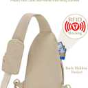Sling Bag Nylon Crossbody Bags for Women with Anti-theft RFID Blocking Pocket Cross Body Purse Adjustable Shoulder Strap