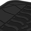 Cargo Liners Custom Fit for Jeep Wrangler JK Unlimited JKU 4 Door Sahara Rubicon 2015 2016 2017 2018 Trunk Mats Full Black Rubber All Weather with Subwoofer Heavy Duty Odorless