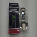 TDS Meter,4 in 1 Water Tester TDS/Salt/Temp/EC Meter,High Accuracy TDS Meter Digital Water Tester with LCD Backlit,Pool Testing Kit Salinity Tester EC Meter for hydroponics, Wine, Pool and Aquariums