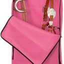 Tough 1 Bridle/Halter with 3 Prong Tack Rack (Pink)