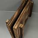 2pcs Wood Pedestal Stand, Wooden Riser Soap Tray for Kitchen Counter Sink Stand Decorative Rustic Bathroom Dishes Table Decor (12 * 7inch)